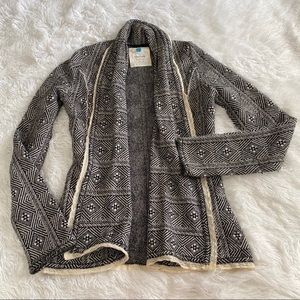 Anthro Sparrow Wrapped Diamonds Cardigan